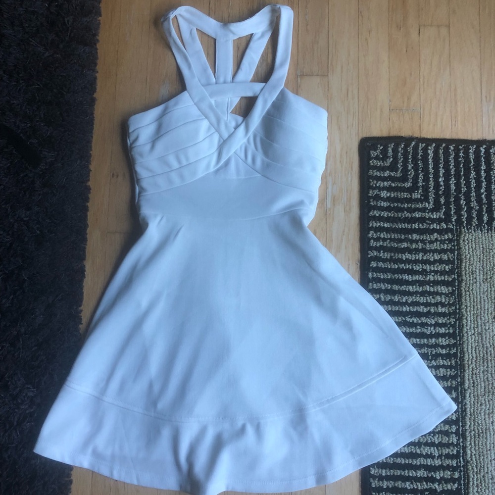 White strappy dress